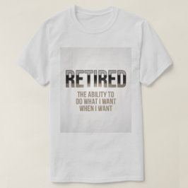 T-Shirt de Definição Aposentada