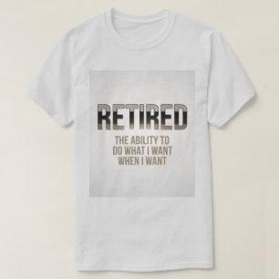 T-Shirt de Definição Aposentada