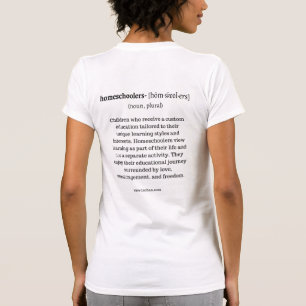 T-shirt de definição de escola de homeschool TSC