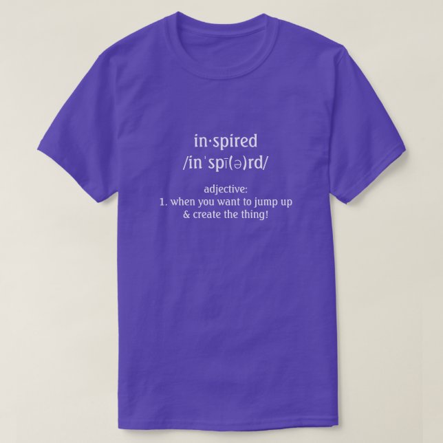 T-Shirt De Definição Engraçada Inspirada (Frente do Design)