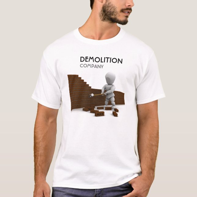 T-shirt de Demolição Empresa (Frente)