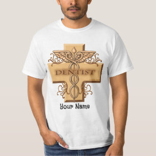 t-shirt de Dentist Caduceus Personalizada