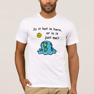 T-shirt de derretimento do planeta