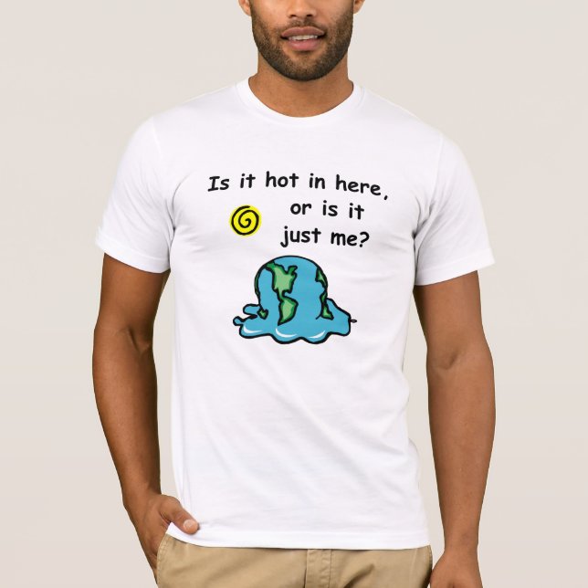 T-shirt de derretimento do planeta (Frente)