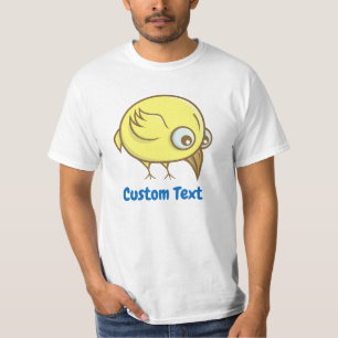 T-Shirt de desenho de aves amarelas