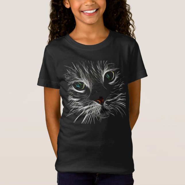 T-Shirt de Desenho de Gato (Frente)
