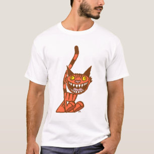 T-shirt de desenho do Gatinho Laranja Sorridente