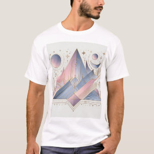 T-Shirt de Design Abstrato de Elegância do eterno