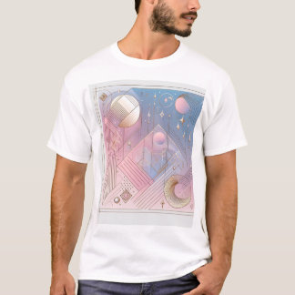 T-Shirt de Design Abstrato de Elegância do eterno