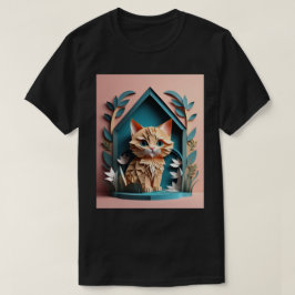 T-shirt de Design de Kitten de Art. 3D