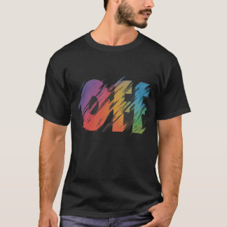 T-Shirt de design fora