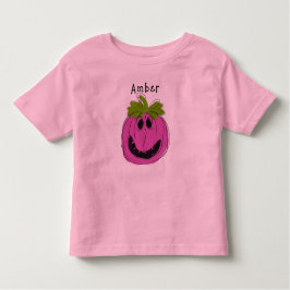 T-Shirt de Dia das Bruxas Rosa Personalizado