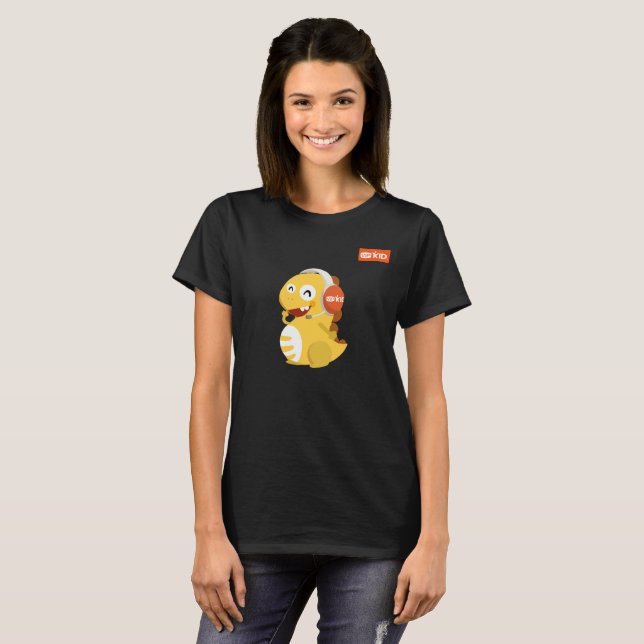 T-shirt de Dino dos auriculares de VIPKID (Frente Completa)