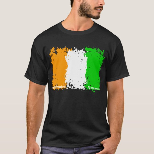 T-shirt de D'Ivoire da costa (Frente)
