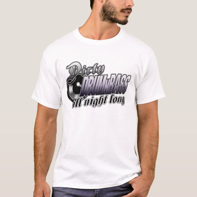 T-shirt de DnB DRUMnBASS (Frente)