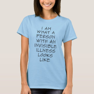 t-shirt de doença invisível
