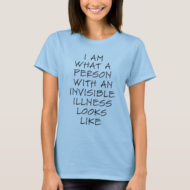 t-shirt de doença invisível (Frente)