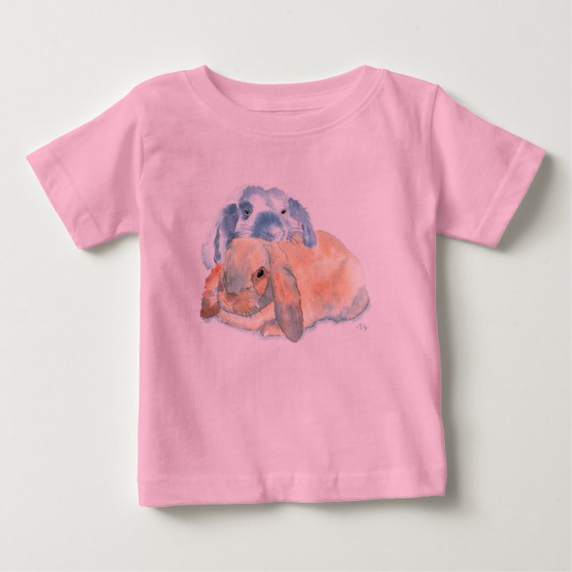 T-shirt de dois coelhos (Frente)
