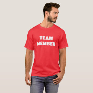 T-Shirt de Dois Lados do MEMBRO DA EQUIPE