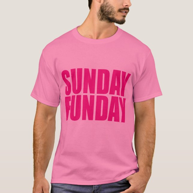 T-shirt de domingo Funday (Frente)