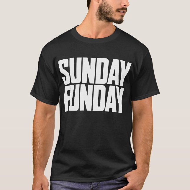 T-shirt de domingo Funday (Frente)