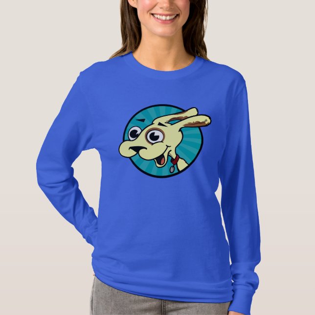 T-SHIRT DE DORMIR LONGO CACHORRO ENGRAÇADO (Frente)