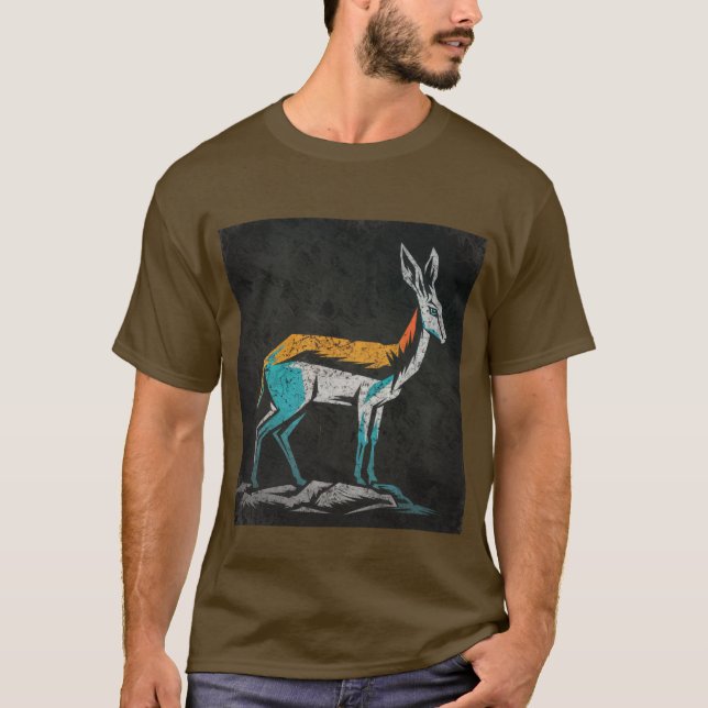 T-shirt de duiker estilizada (Frente)