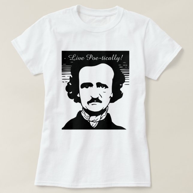 T-shirt de Edgar Allan Poe "Ponto de (Frente do Design)