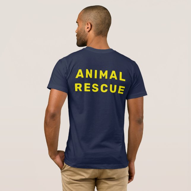 T-Shirt de Emergência Animal (Parte Traseira Completa)