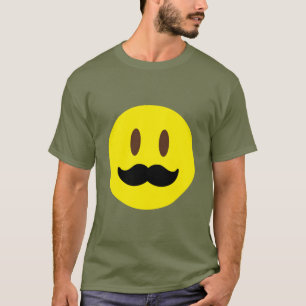 T-shirt de Emoji do bigode