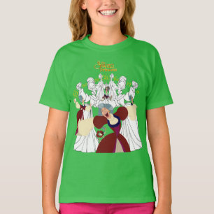 T-shirt de Esboço Longo Capa da cisne da princesa