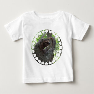 T-shirt de escalada da criança da preguiça da