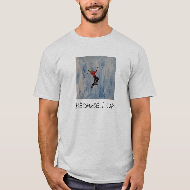 T-shirt de escalada de gelo (Frente)