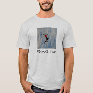 T-shirt de escalada do gelo