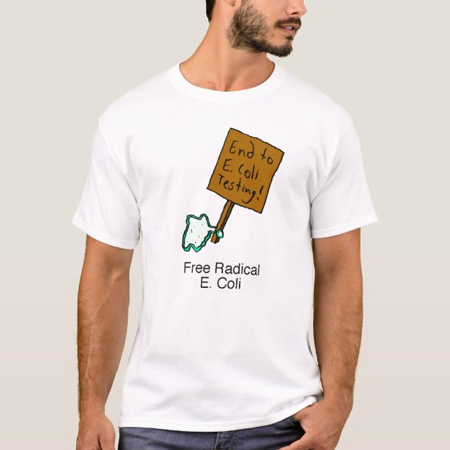 T-shirt de Escherichia Coli do radical livre (Frente)