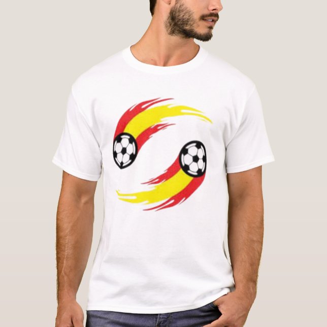 T-shirt de Espanha branca. 02 (Frente)