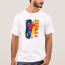 T-shirt de Espanha branca. 05