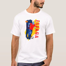 T-shirt de Espanha branca. 05