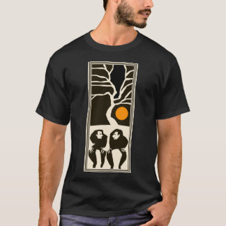 T-shirt de espera de Godot