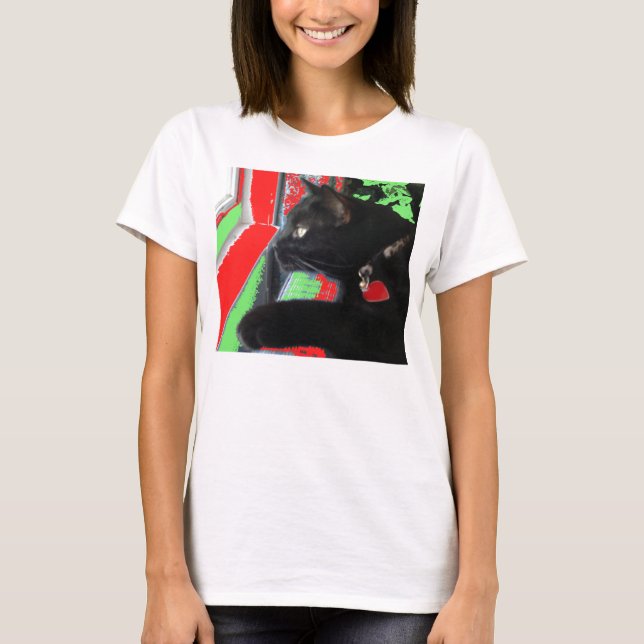 T-shirt de espera do papai noel (Frente)
