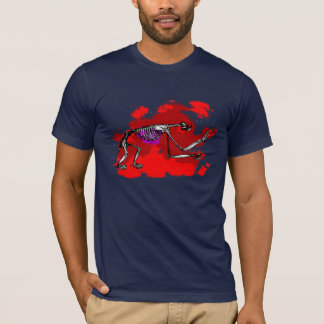 T-shirt de esqueleto da preguiça (homens)