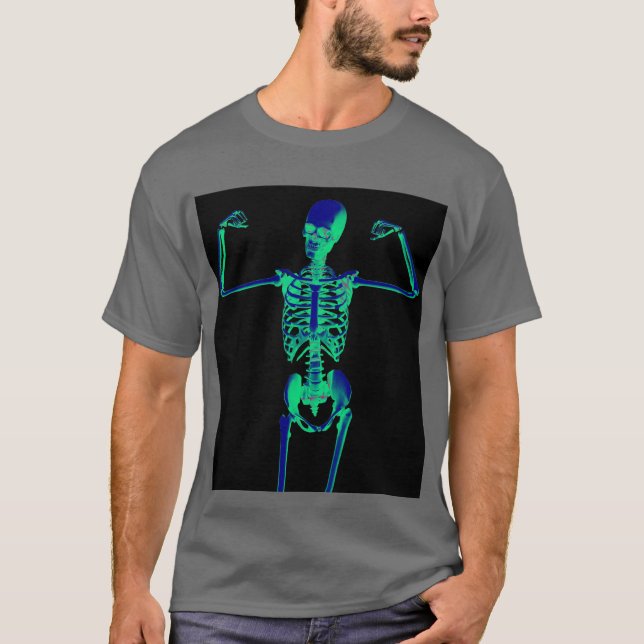 T-shirt de esqueleto do homem do osso (Frente)