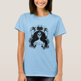 T-shirt de esqueleto do tatuagem de Vida do la de