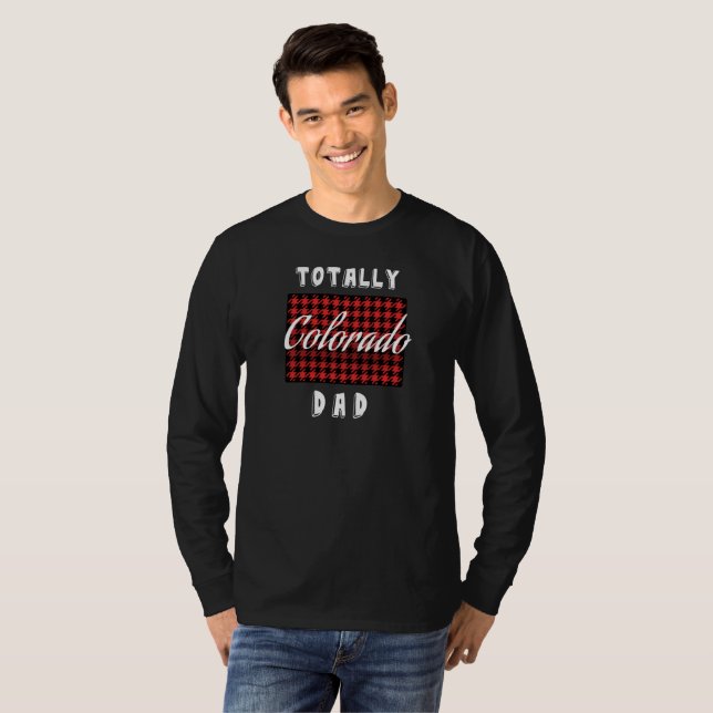 T-Shirt de Estado de Xadrez de Buffalo, PAI TOTALM (Frente Completa)
