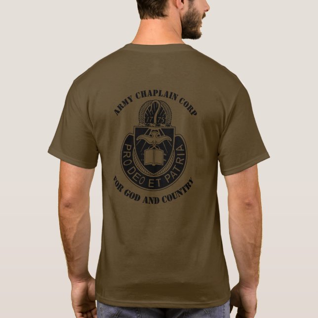 T-shirt de Exército Capelão Corp (Verso)