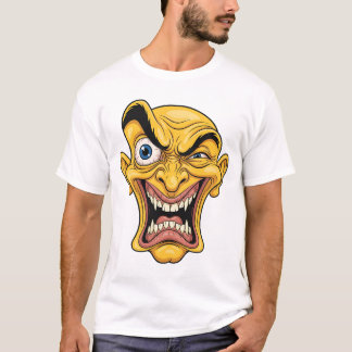 T-Shirt de Face Amarela Louca