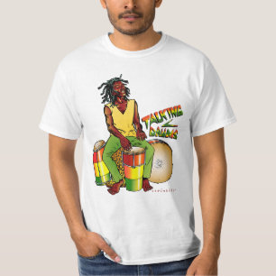 T-shirt de fala dos cilindros de Rasta