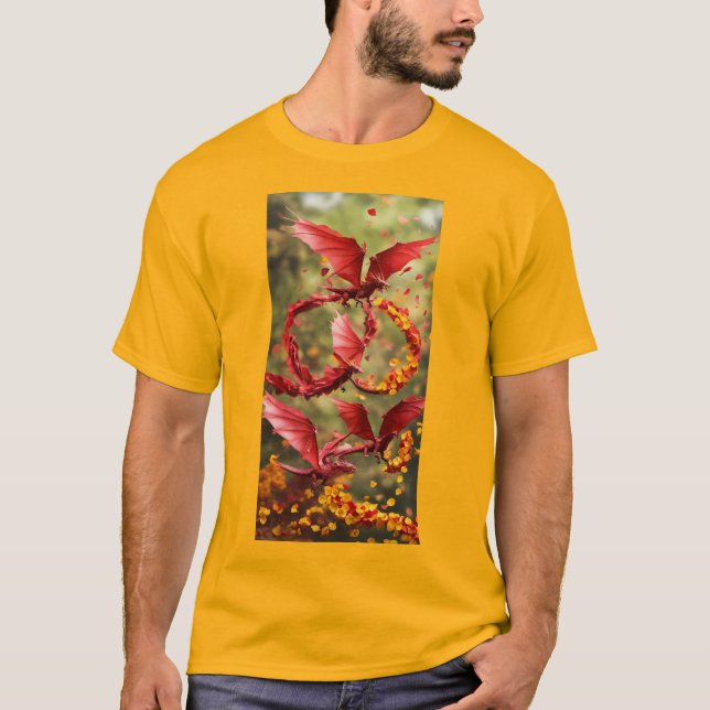 T-Shirt de Fansão do dragão vermelho (Frente)