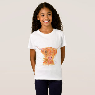 T-shirt de "Fergus" da vaca das montanhas