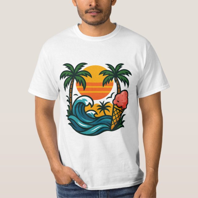 t-shirt de férias (Frente)
